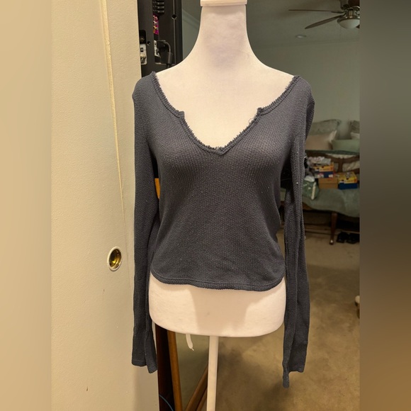Urban Outfitters Out From Under Black Long Sleeve Top - Picture 1 of 3
